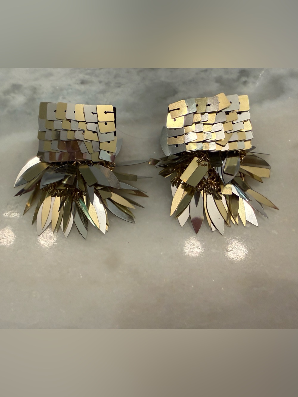 Tuckernuck Silver and Gold Olsen Fringe Earrings